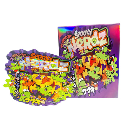 3.5g Shaped Mylar Bag with Box – Spooky Nerdz Design, 25 Pack