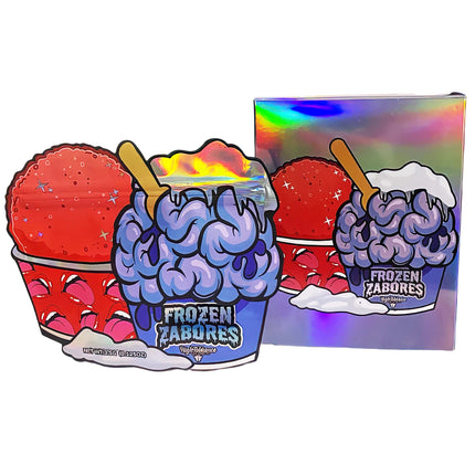 3.5g Shaped Mylar Bag with Box – Frozen Design, 25 Pack