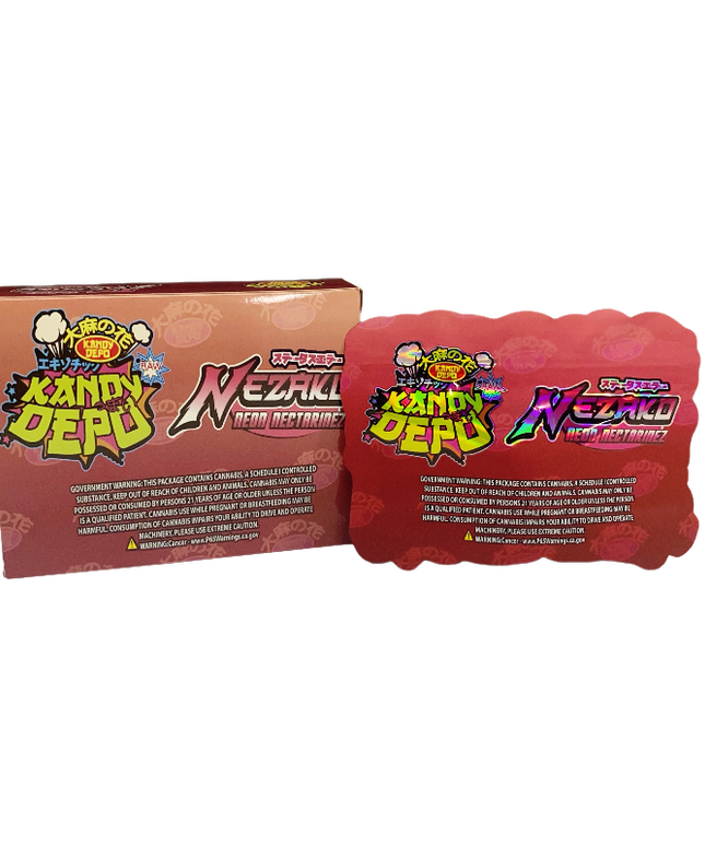 3.5g Shaped Foil Pouches with Display Boxes - 25 Pack