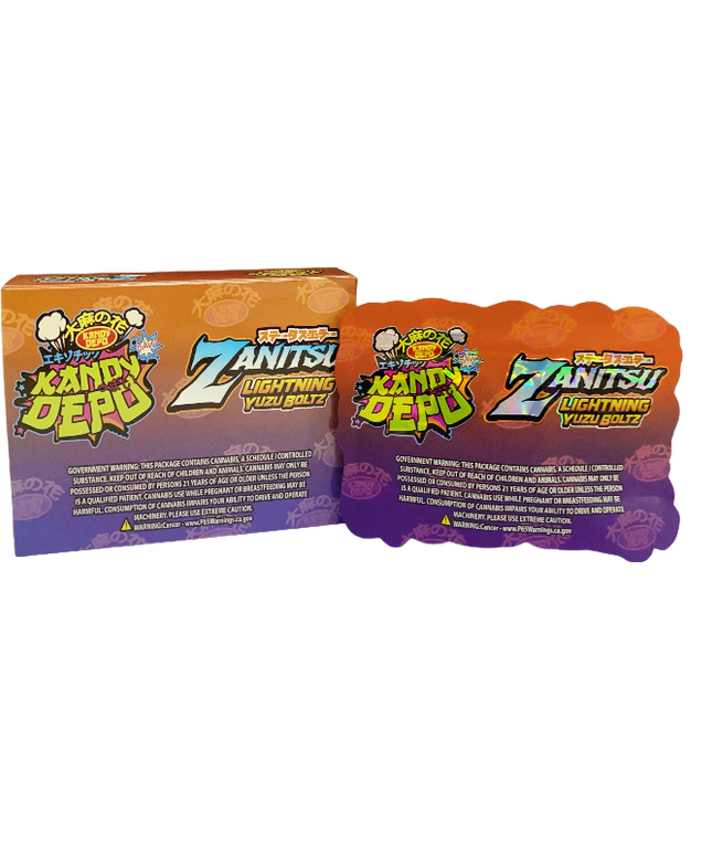 3.5g Shaped Foil Bags with Matching Boxes - 25 Pack