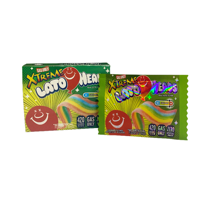 3.5g Shaped Foil Pouches and Display Boxes - 25 Pack