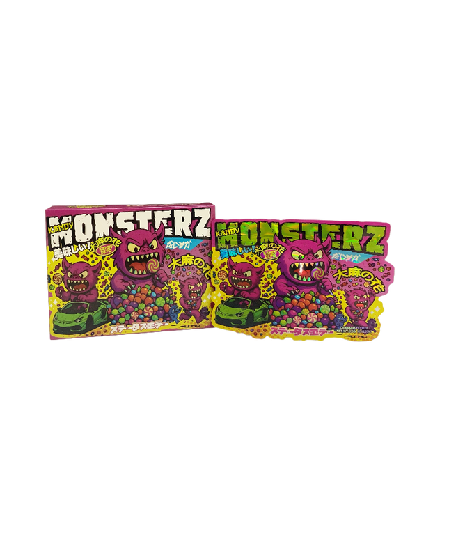 3.5g Shaped Foil Packaging Set – 25 Pouches & Display Boxes