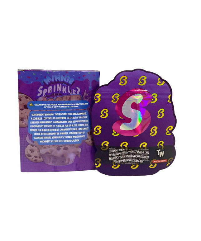 3.5g Shaped Mylar Bags with Coordinated Boxes - 25 Pack
