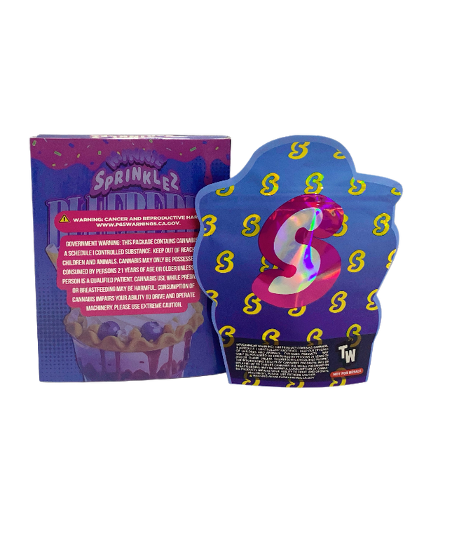 3.5g Shaped Mylar Pouches & Display Boxes - Coordinated 25 Pack