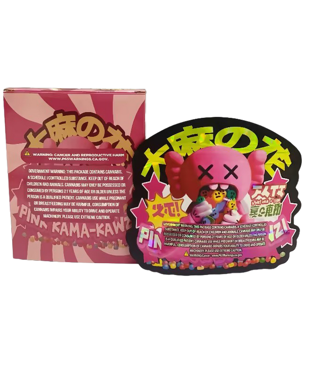 3.5g Shaped Mylar Bags with Matching Boxes - 25 Pack Set
