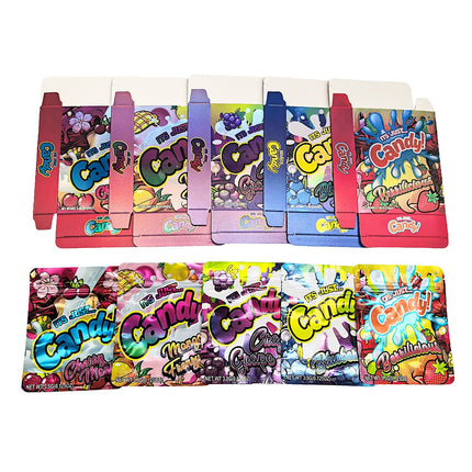 25-Pack 3.5g Shaped Mylar Bags & Boxes – It’s Just Candy Volume 1