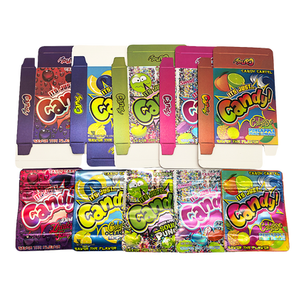 25-Pack 3.5g Shaped Mylar Bags & Boxes - It’s Just Candy Volume 2