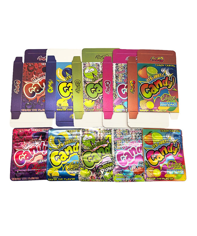 25-Pack 3.5g Shaped Mylar Bags & Boxes – It’s Just Candy Volume 2
