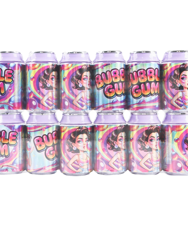 12 Pack Soda Can Style Plastic Storage Container - Bubble Design
