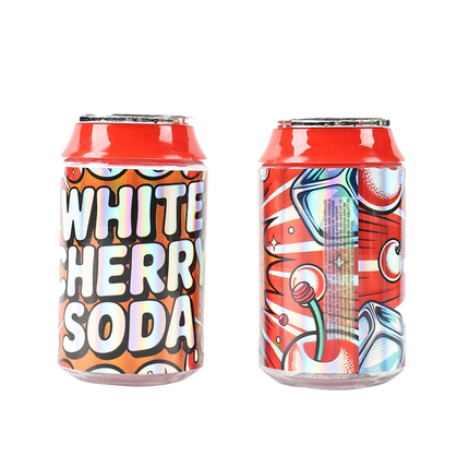 12 Pack Soda Can Style Plastic Storage Containers – White Cherry Design