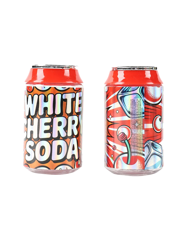 12 Pack Soda Can Style Plastic Storage Containers - White Cherry Design