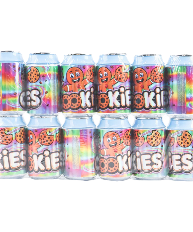 12 Pack Soda Can Style Plastic Storage Containers - Cookie Design