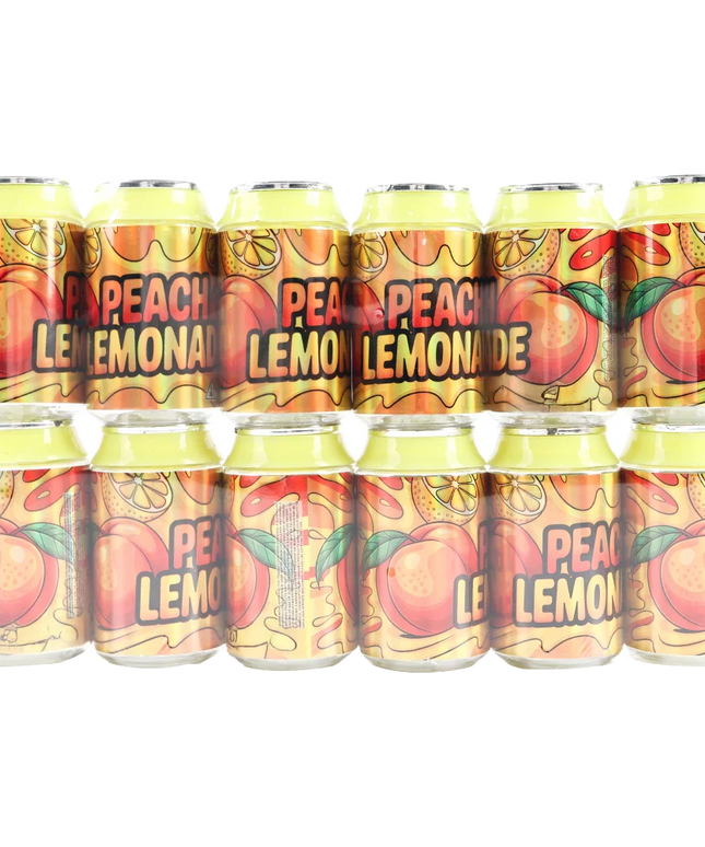 12 Pack Soda Can Style Plastic Storage Containers - Peach Design