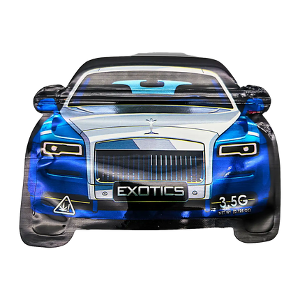 3.5g Shaped Mylar Bag - Rolls Royce Car (50 Count)