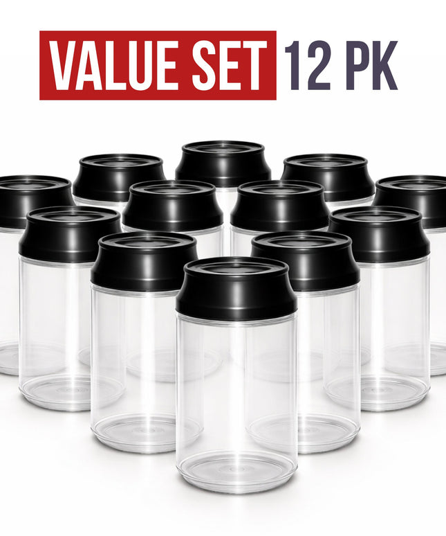 12 Pack Soda Can Style Plastic Storage Containers - Rocky Road Design