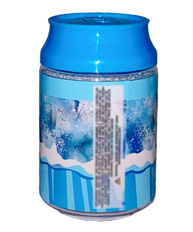 12 Pack Soda Can Style Plastic Storage Containers - Frosted Design