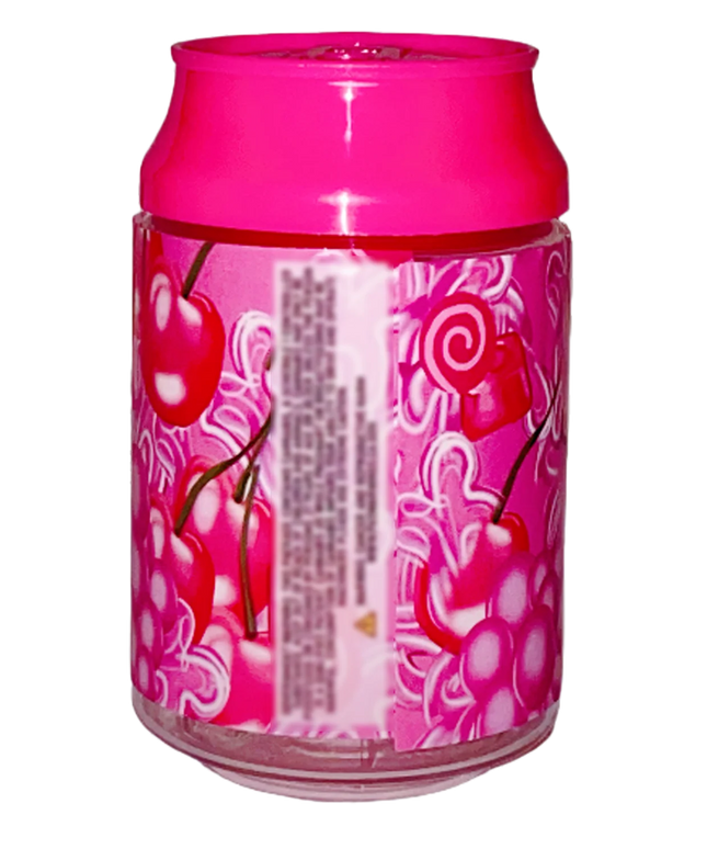 12 Pack Soda Can Style Plastic Storage Containers - Cherry Bubble Design