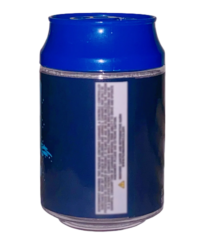 12 Pack 3.5g Soda Can Style Plastic Storage Containers - Blue Guava Design
