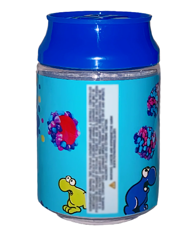 12 Pack 3.5g Soda Can Style Plastic Storage Containers - Tropical Design