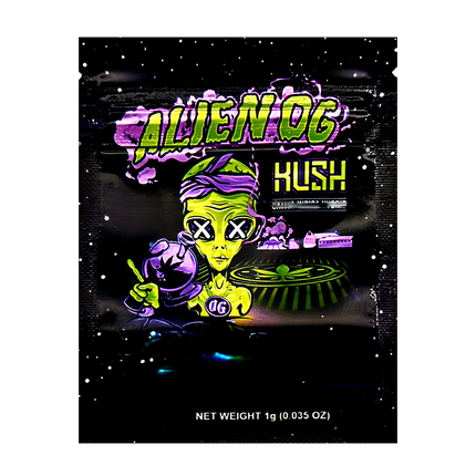 100 Count 1g Mylar Bags – Alien Graphic