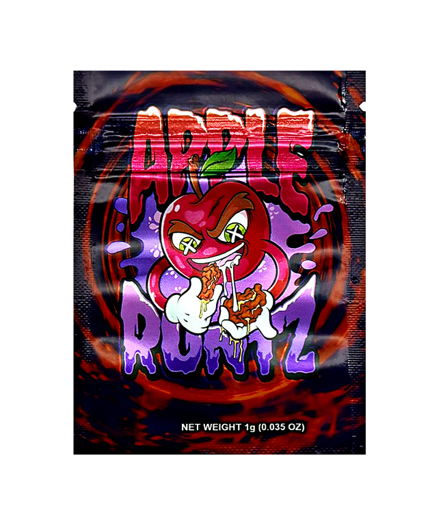 100 Count 1g Mylar Bags – Apple Graphic