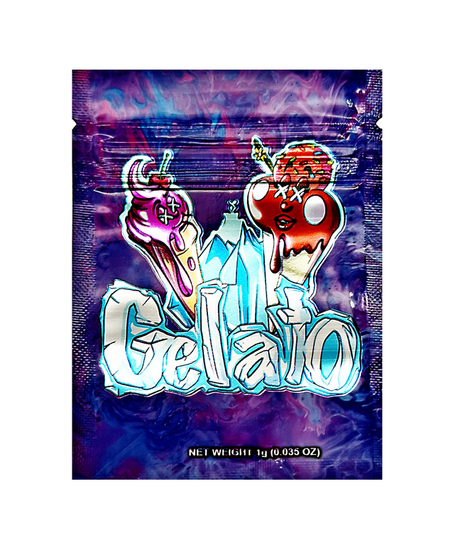 100 Count 1g Mylar Bags - Dessert Graphic