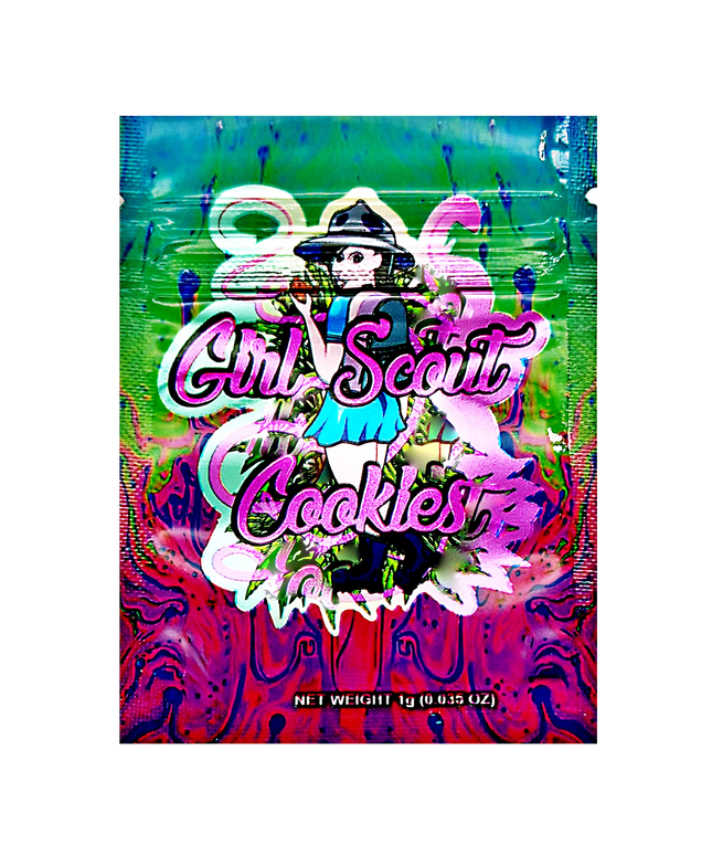 100 Count 1g Mylar Bags - Cookie Graphic