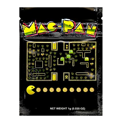 100 Count 1g Mylar Bags – Retro Arcade Graphic