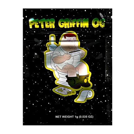 1g Cartoon Dad Graphic Mylar Bags – 100 Count