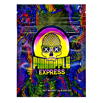 1g Pineapple Graphic Mylar Bags – 100 Count