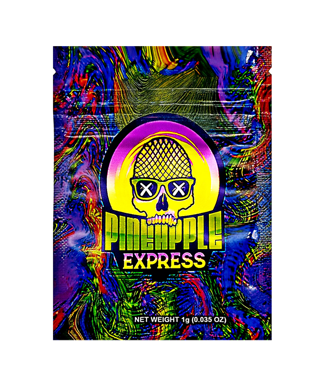 1g Pineapple Graphic Mylar Bags – 100 Count