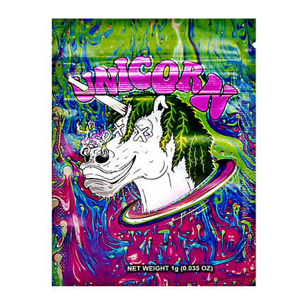1g Unicorn Graphic Mylar Bags – 100 Count