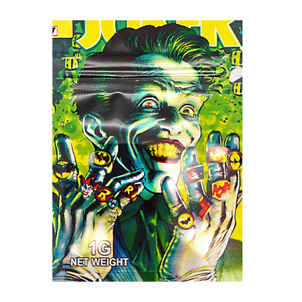 100 Pack 1g Mini Mylar Bags – Comic Ring Graphic Design