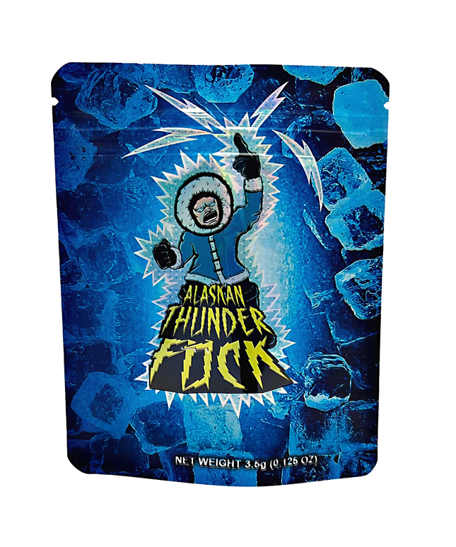 50 Pack 3.5g Mylar Bags - Bold Graphic Design 2