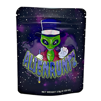 50 Pack 3.5g Mylar Bags – Alien Graphic Design