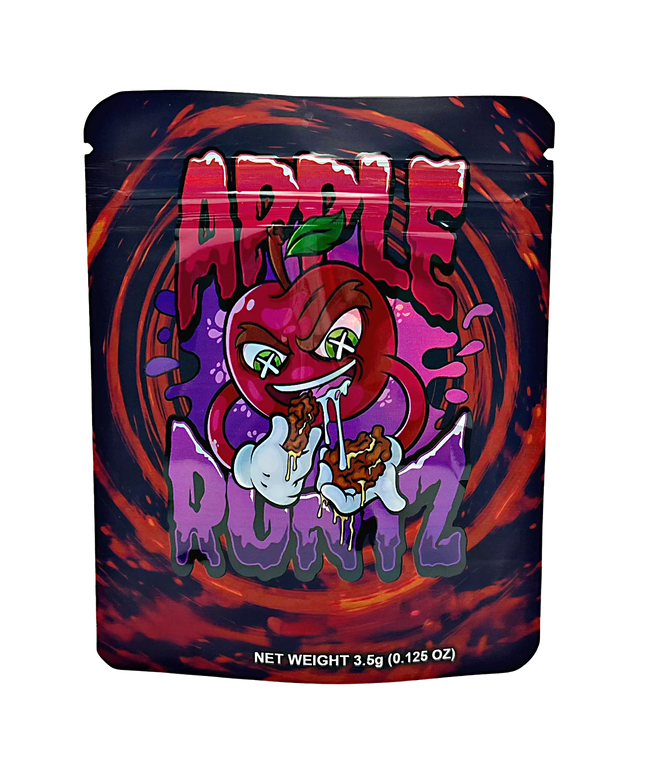 20. 50 Pack 3.5g Mylar Bags - Turtle Graphic Design
