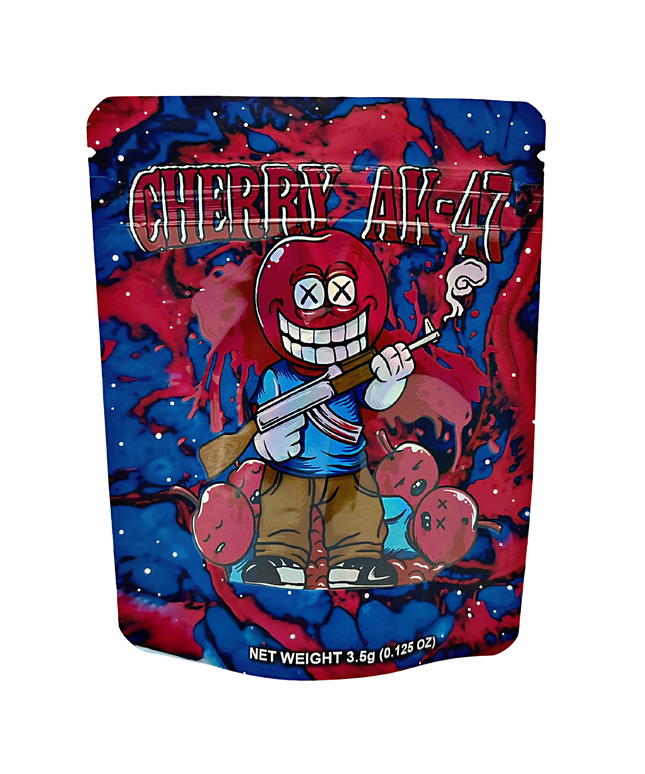 50 Pack 3.5g Mylar Bags - Cherry Graphic Design