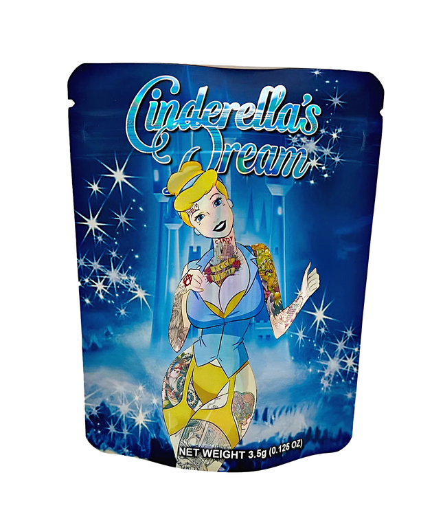 50 Pack 3.5g Mylar Bags - Fairytale Graphic Design