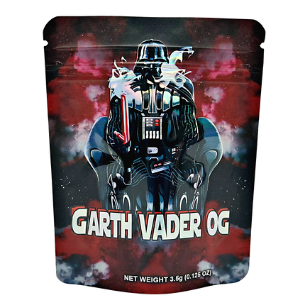 50 Pack 3.5g Mylar Bags – Dark Character Design