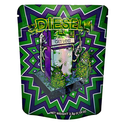 50 Pack 3.5g Mylar Bags – Diesel Graphic Design