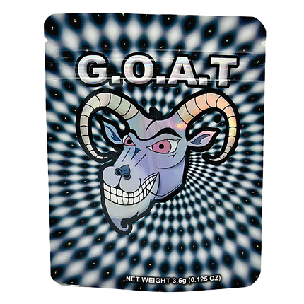 50 Pack 3.5g Mylar Bags – GOAT Graphic Design
