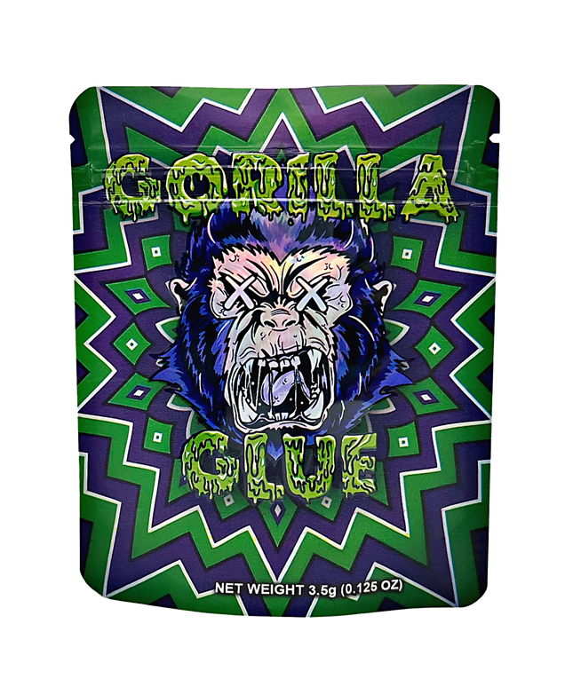 50 Pack 3.5g Mylar Bags - Gorilla Graphic Design