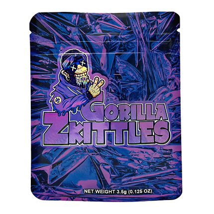 50 Pack 3.5g Mylar Bags – Gorilla Graphic Design