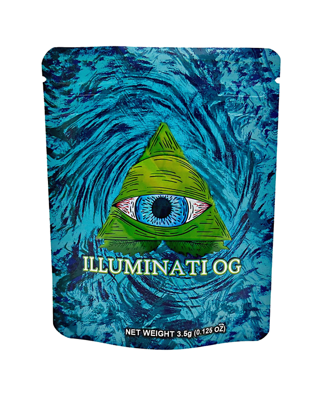 50 Pack 3.5g Mylar Bags - Bulk Graphic Design