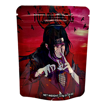 50 Pack 3.5g Mylar Bags – Anime Character Design