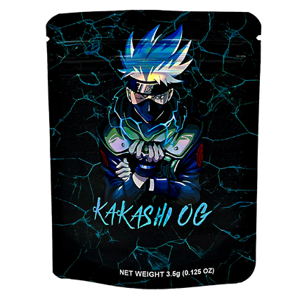 50 Pack 3.5g Mylar Bags – Anime Ninja Design