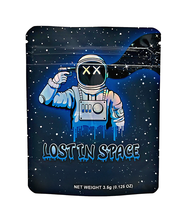 50 Pack 3.5g Mylar Bags - Lost in Space Design