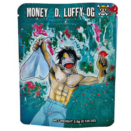 50 Pack 3.5g Mylar Bags – Anime Character Design