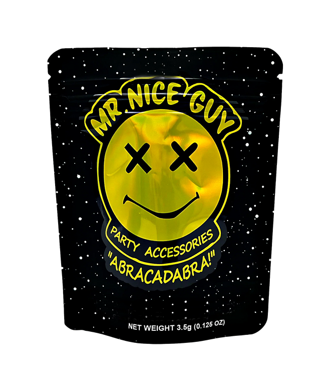 50 Pack 3.5g Mylar Bags - Friendly Character Design