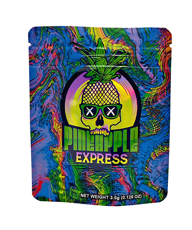 50 Pack 3.5g Mylar Bags – Pineapple Graphic Design